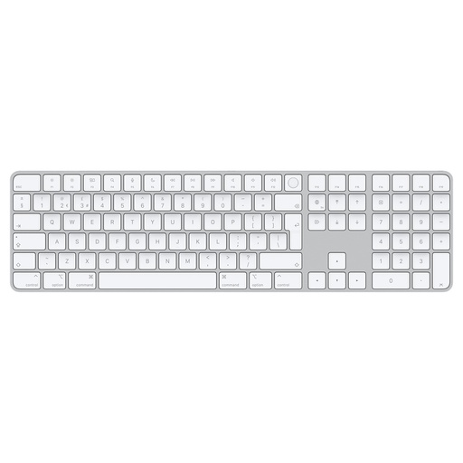 Apple Magic Keyboard with Touch ID and Numeric Keypad (USB–C) - British English - White Keys