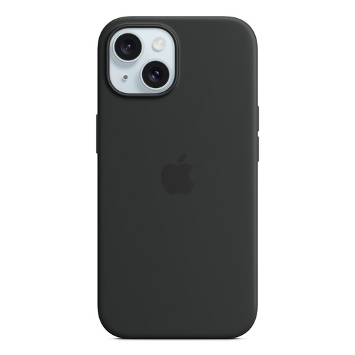 [s] iPhone 15 Silicone Case with MagSafe - Black